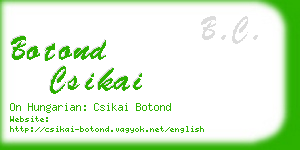 botond csikai business card